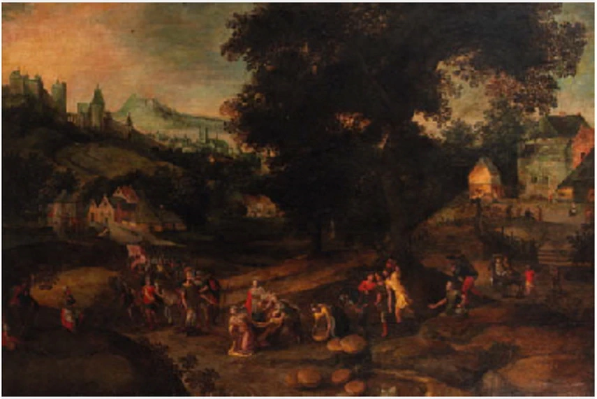Davide e Abigail, con Cornelis Molenaer